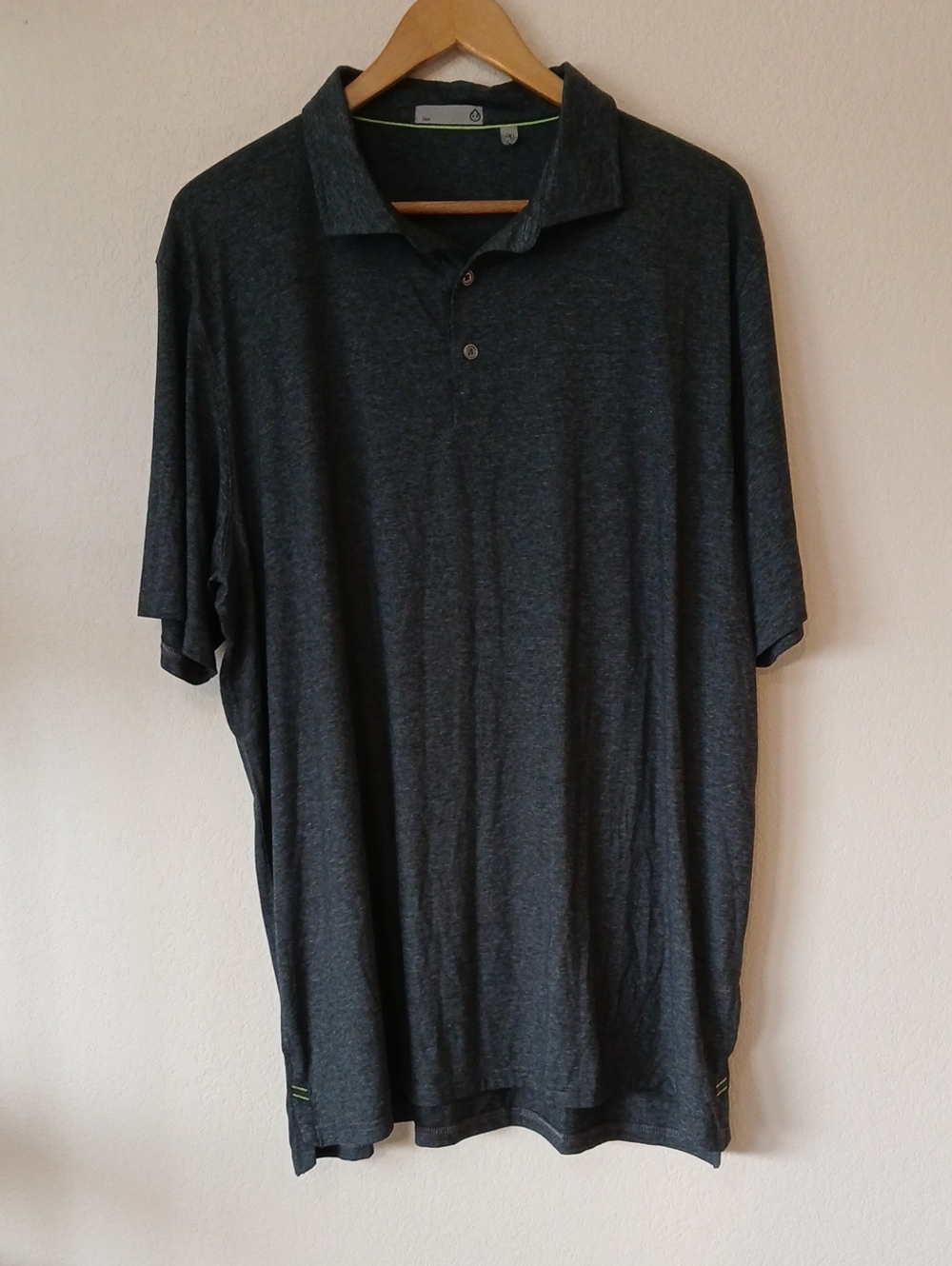 Tasc Dark Gray Activewear Polo Shirt